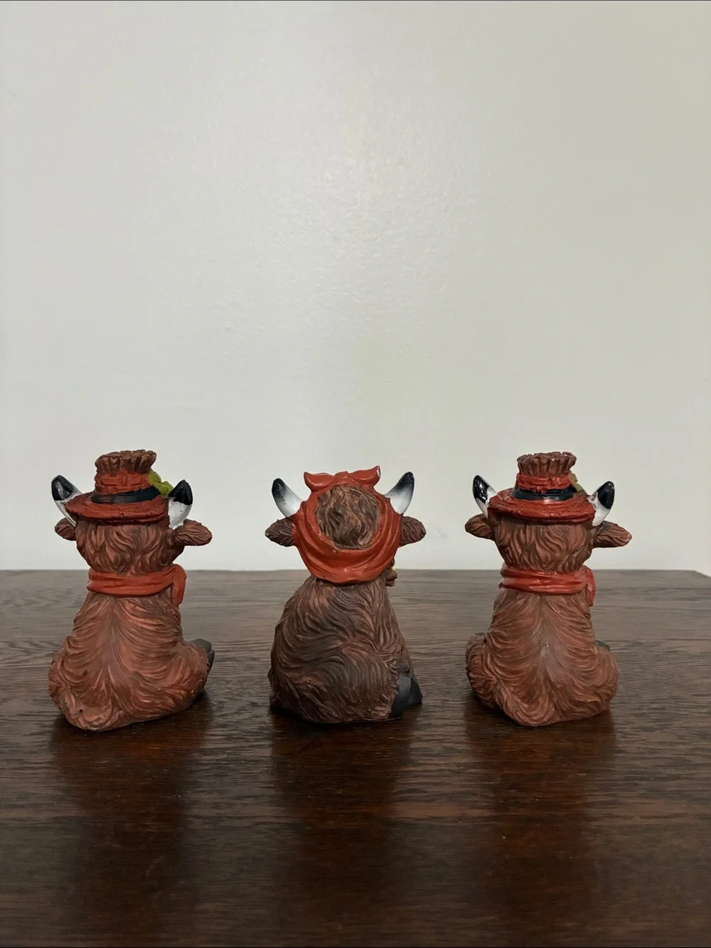 NWT- Set of 3- Fall Harvest- The rHighland Cow Figurines